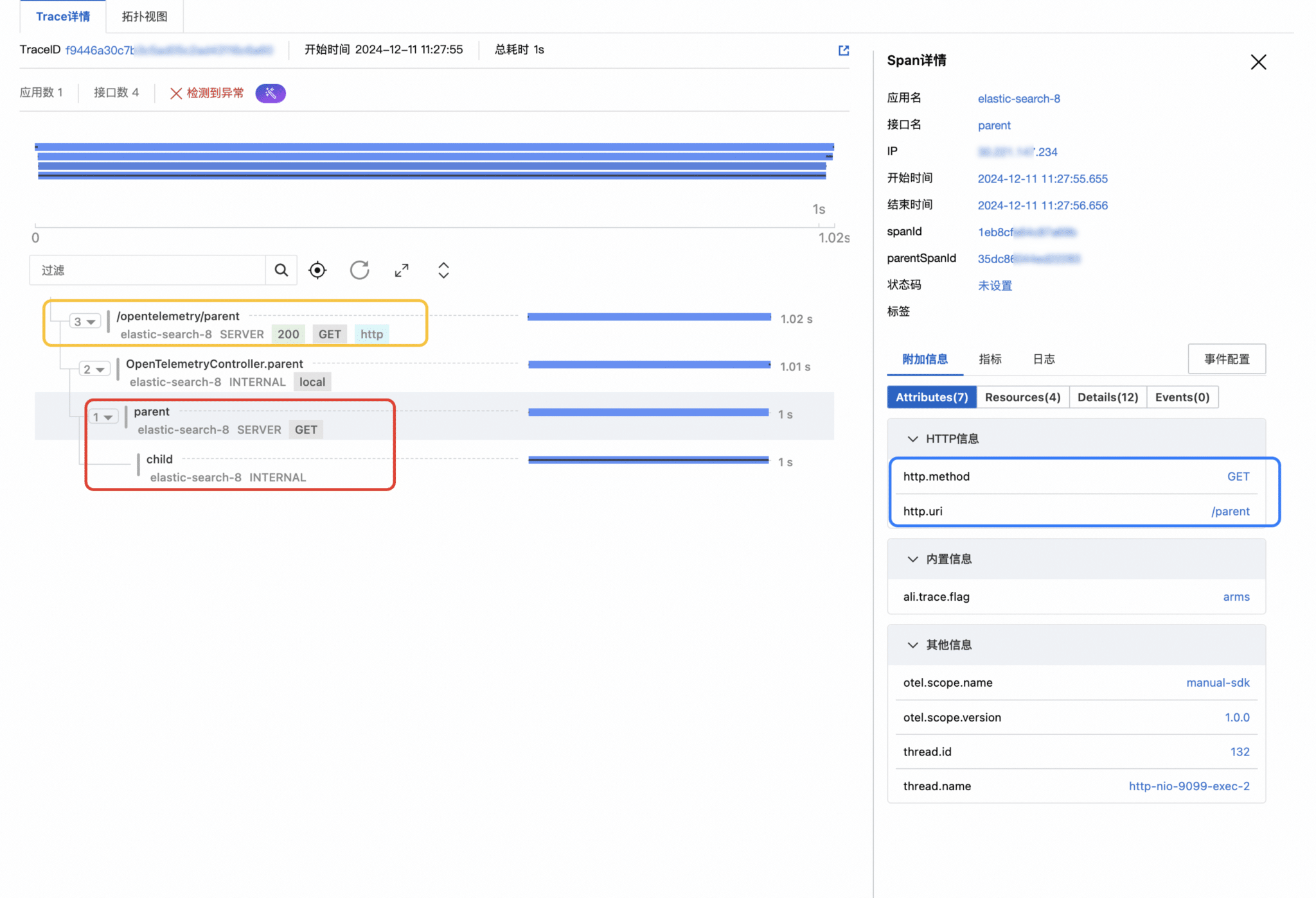 OpenTelemetry Java Agent/SDK 自动/手动埋点